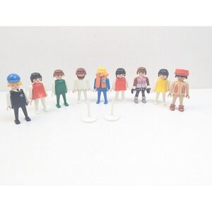 VTG Playmobil Figures Lot of 9‎ Mixed 1970s–1980s Western & City People Germany
